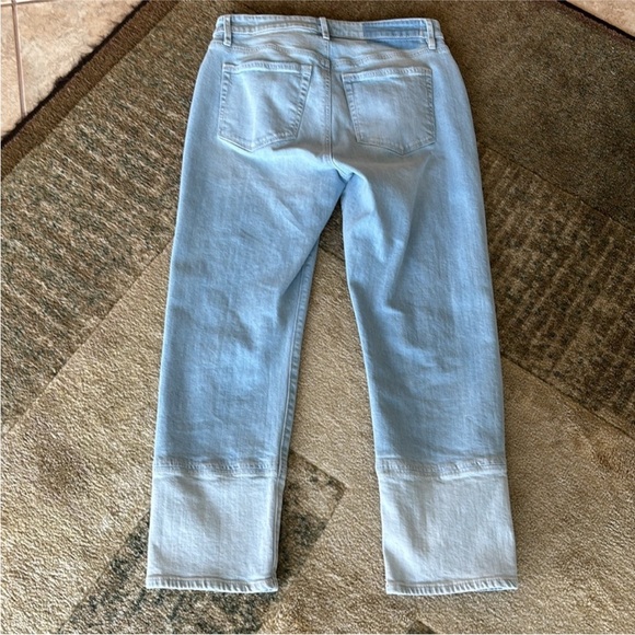 LOFT Girlfriend Jeans Light Indigo Straight Leg - Picture 10 of 15